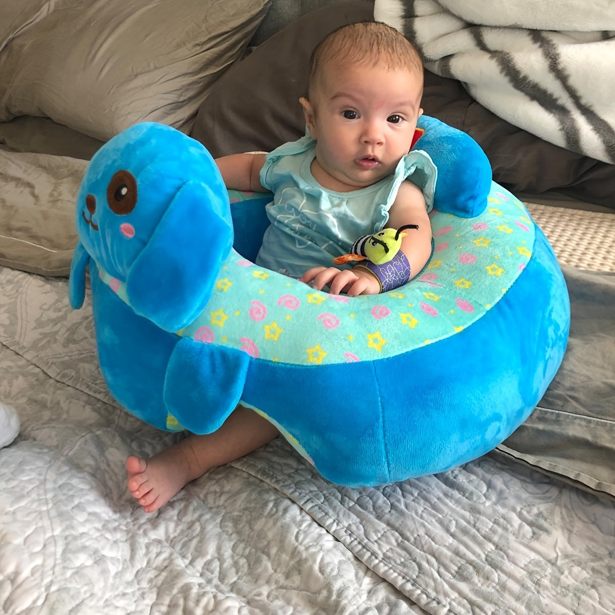 Sillón Infantil Peluche Elefante - Asiento Cómodo y Divertido
