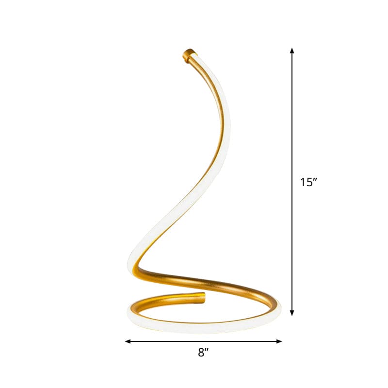 Lampe spirale en silicagel design compact
