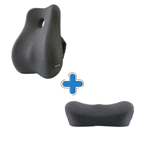 Coussin ergonomique 2 en 1 en mousse à mémoire pour chaise de bureau