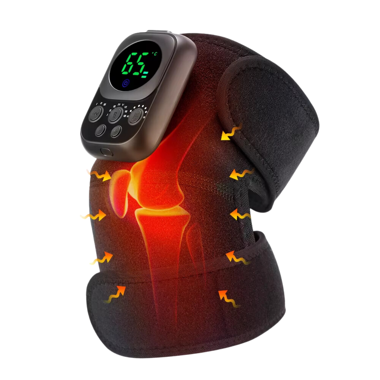 Rodillera Térmica Masaje EMS 60 °C – Batería de Larga Duración 5000 mAh
