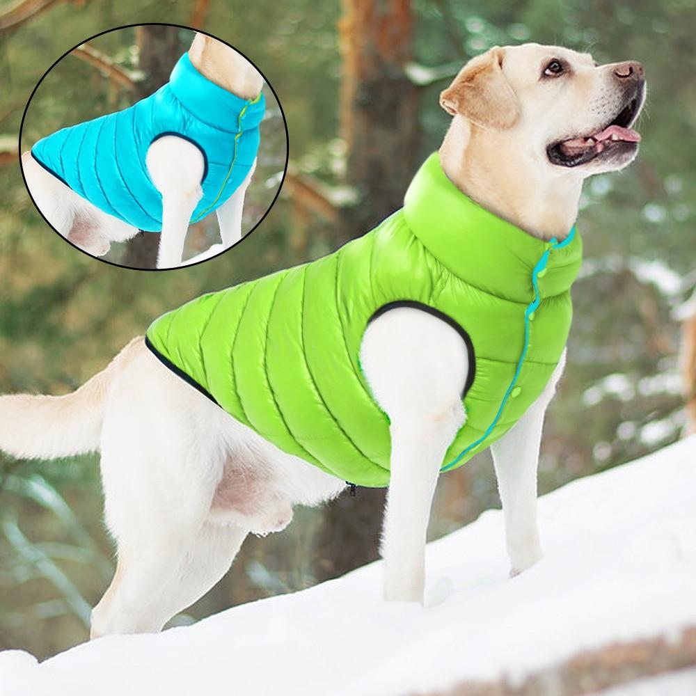 Chaqueta impermeable de doble cara para perro