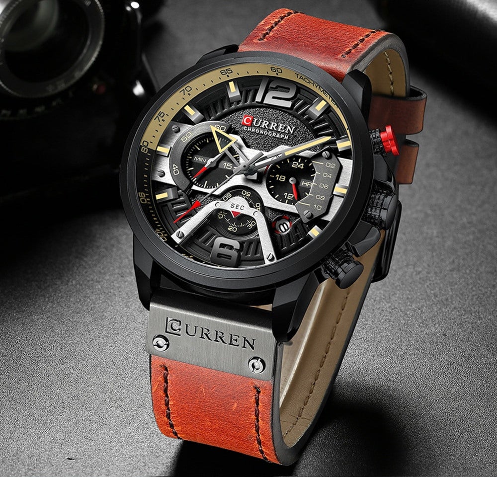 Reloj de Pulsera para Hombre, Elegante, Diseño de Lujo