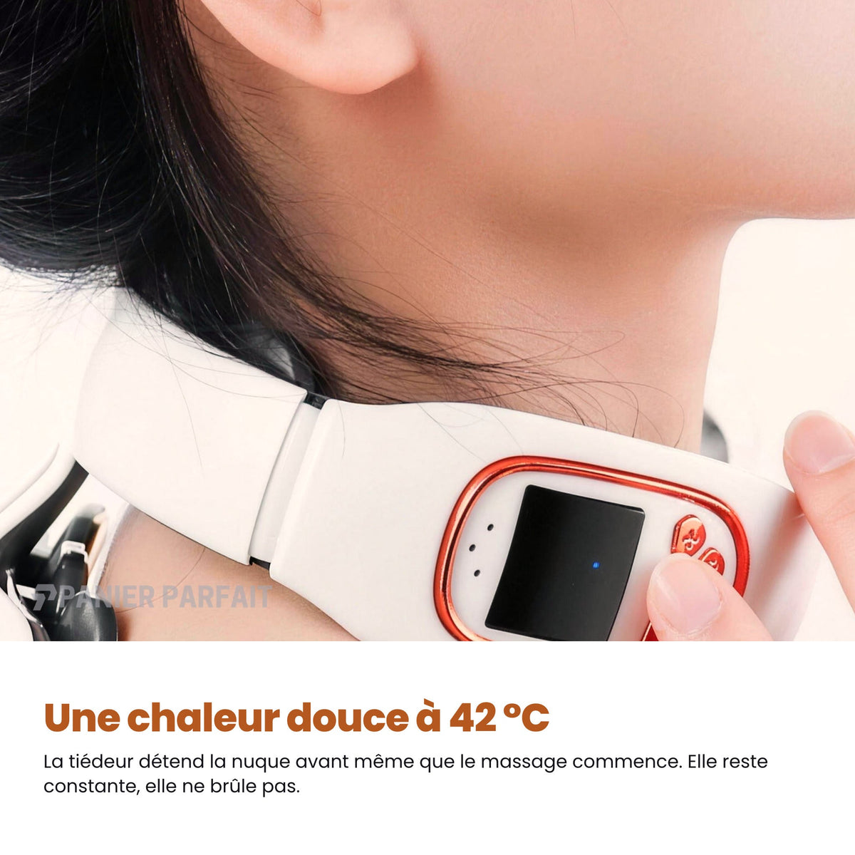 Masseur cervical sans fil chauffant à 6 électrodes intelligent