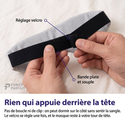 Masque de sommeil ajustable sans pression oculaire