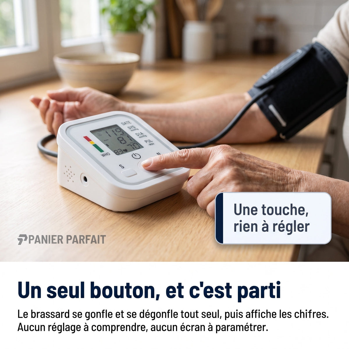 Tensiomètre de bras automatique à affichage digital