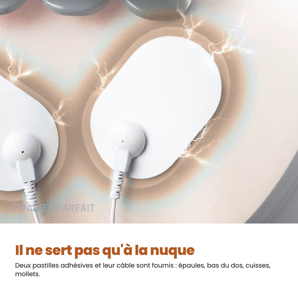 Masseur cervical sans fil chauffant à 6 électrodes intelligent