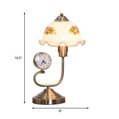 Lampe de table décorative en forme de fleur style campagnard