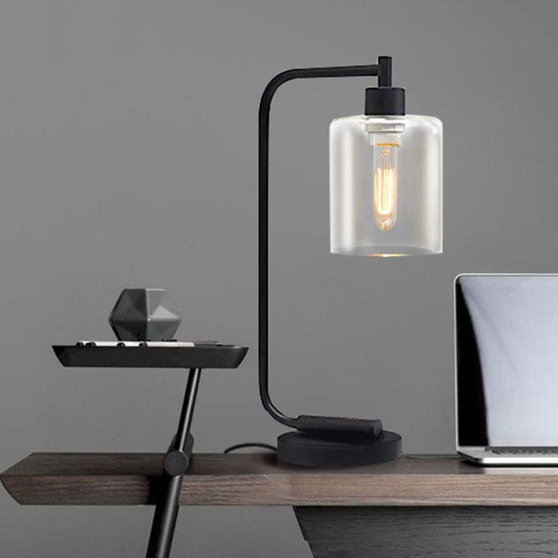 Lampe de table élégante cylindrique design moderne