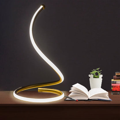 Lampe spirale en silicagel design compact