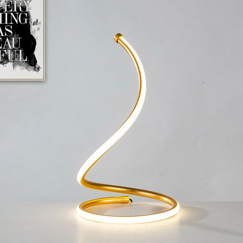 Lampe spirale en silicagel design compact
