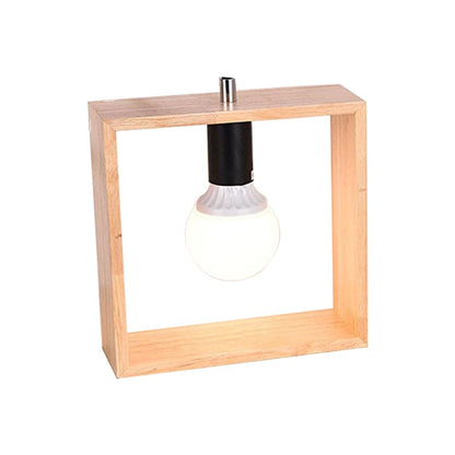 Lampe de table élégante en bois naturel