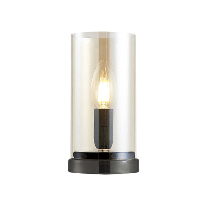 Lampe de table industrielle en verre pour salon