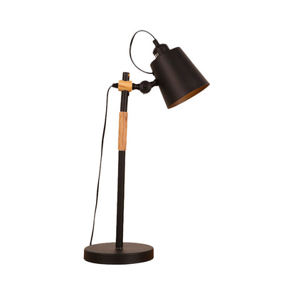 Lampe de table industrielle en métal style seau