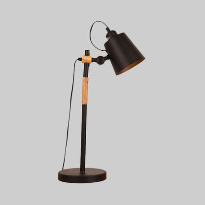 Lampe de table industrielle en métal style seau