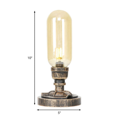 Lampe de table moderne à design industriel en métal