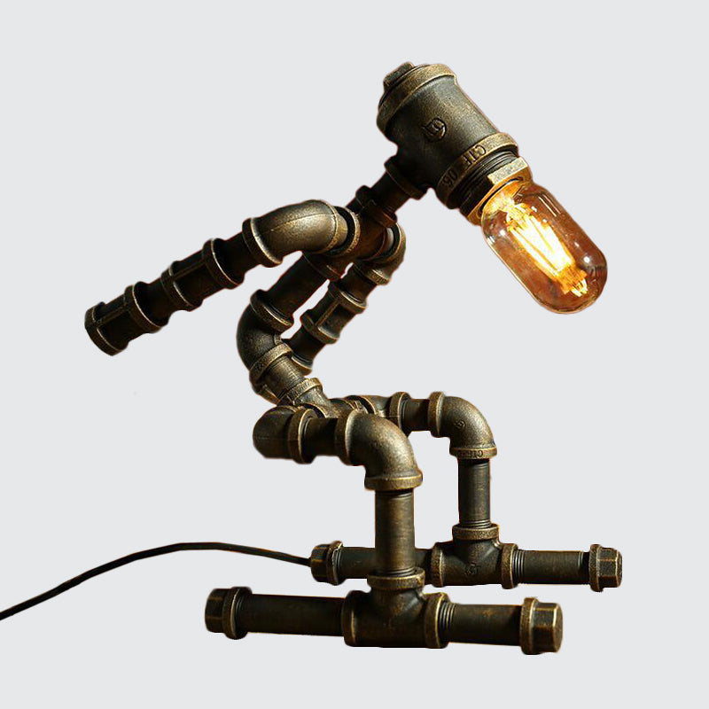 Lampe de table design robot moderne LED