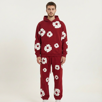 Sudadera Floral Elegante para Hombre – Confort Chic Primavera