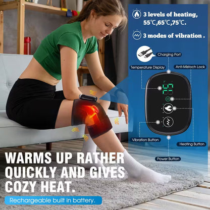 ThermaFlex™ – Rodillera térmica vibratoria para rodilla, codo y hombro
