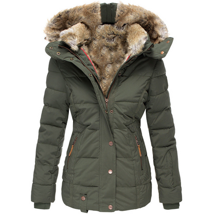 Veste chaude en fausse fourrure confortable