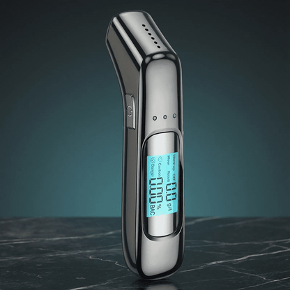 Alcotex™ – Alcoholímetro electrónico portátil de lectura rápida con pantalla LCD