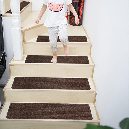 Alfombrillas Antideslizantes Autoadherentes para Escaleras - Juego de 15