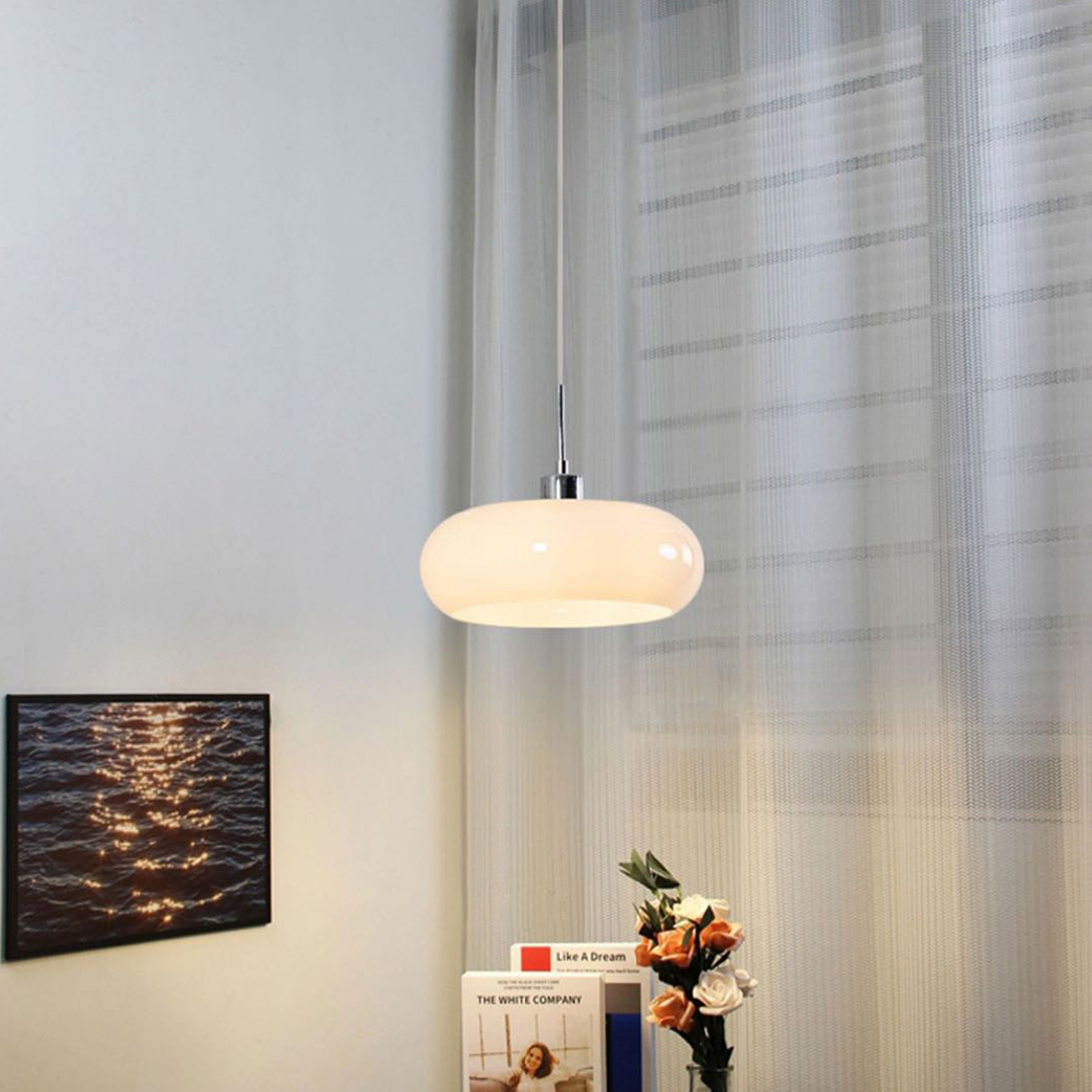 Lampe suspendue LED moderne à éclairage intégré
