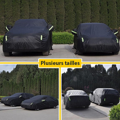 Housse de voiture étanche à bandes réfléchissantes protection UV