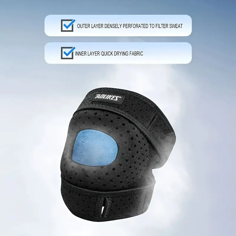 Kneoflex™ – Rodillera deportiva transpirable con doble tira y estabilización rotuliana