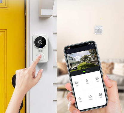 Sonnette sans fil intelligente avec caméra HD et détection motion