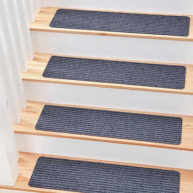 Alfombrillas Antideslizantes Autoadherentes para Escaleras - Juego de 15