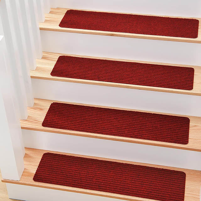 Alfombrillas Antideslizantes Autoadherentes para Escaleras - Juego de 15