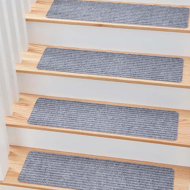 Alfombrillas Antideslizantes Autoadherentes para Escaleras - Juego de 15