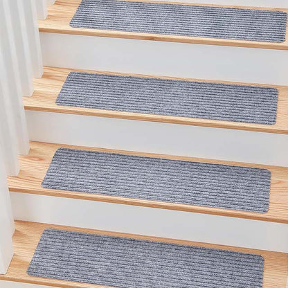 Alfombrillas Antideslizantes Autoadherentes para Escaleras - Juego de 15