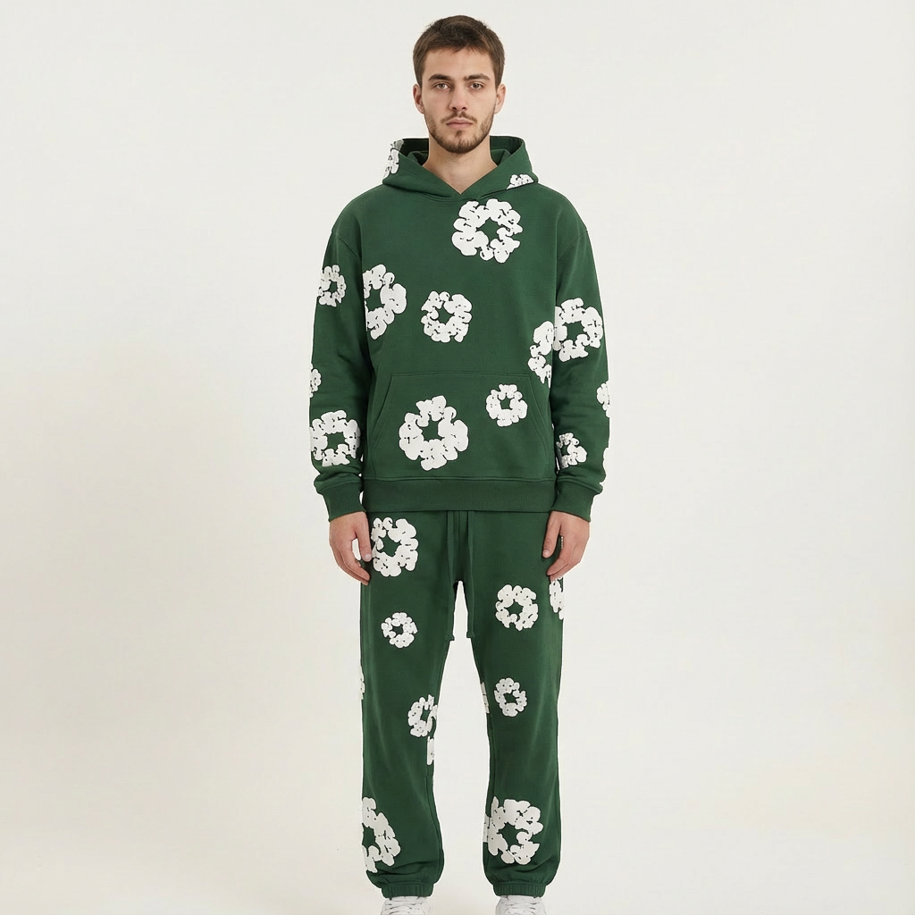 Sudadera Floral Elegante para Hombre – Confort Chic Primavera