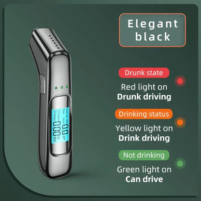 Alcotex™ – Alcoholímetro electrónico portátil de lectura rápida con pantalla LCD