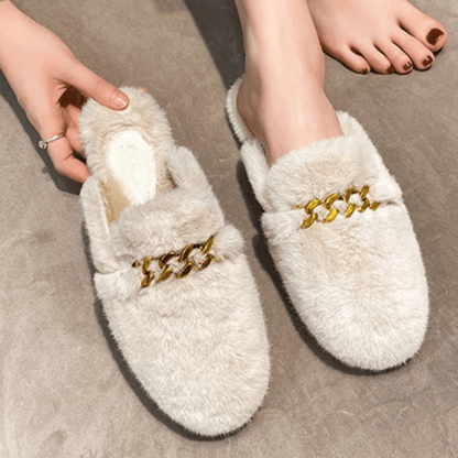 Zapatillas de peluche acogedoras para mujer