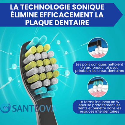 ClariClean™ – Cepillo de dientes eléctrico automático, con 5 modos de intensidad