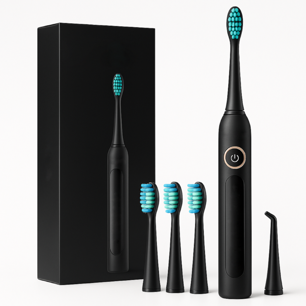 ClariClean™ – Cepillo de dientes eléctrico automático, con 5 modos de intensidad