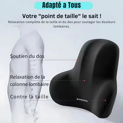 Cojín Lumbar Ergonómico de Espuma con Memoria