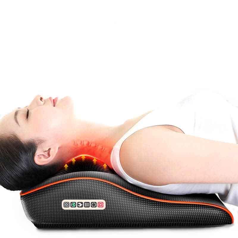 ThermaFlex™ – Cojín Masajeador de Espalda y Cuello con Función de Calor