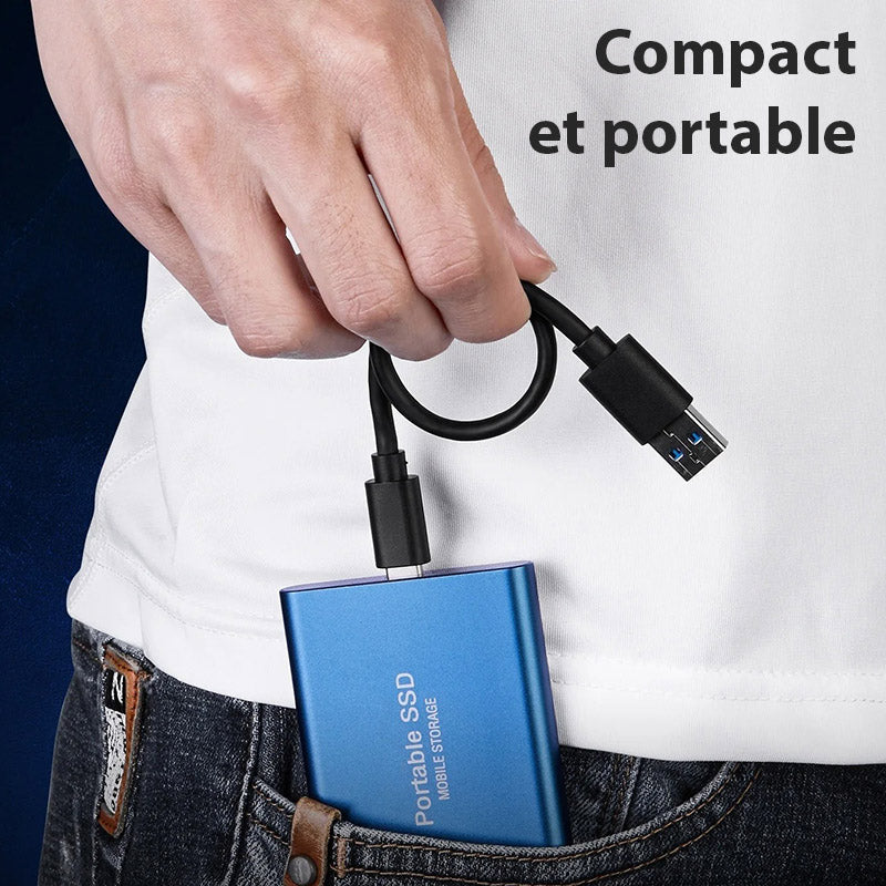 Disco Duro Externo Rápido y Compacto - Almacenamiento Portátil de Gran Capacidad