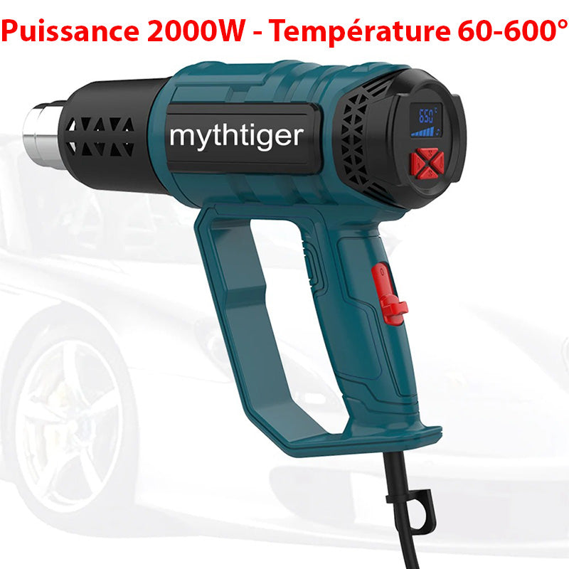 Décapeur thermique professionnel à température réglable 2000 W 600 °C