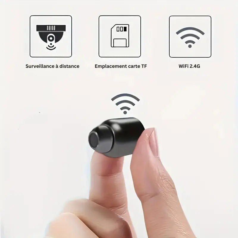 Mini caméra espion sans fil HD à contrôle à distance