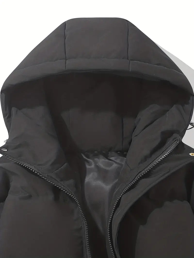 Veste d'hiver matelassée classique à capuche
