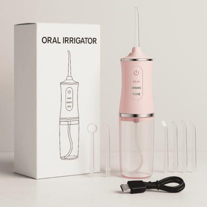 FlossiJet™ – Jet Dentaire Sans Fil Rechargeable pour Hygiène Buccale Complète