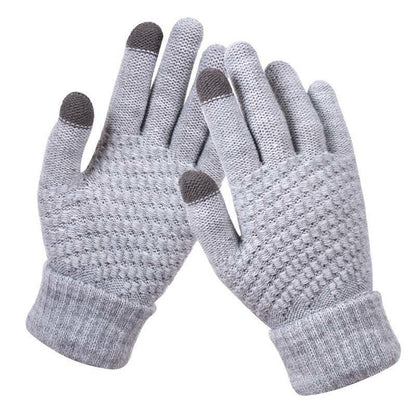 Guantes de punto elegantes y prácticos