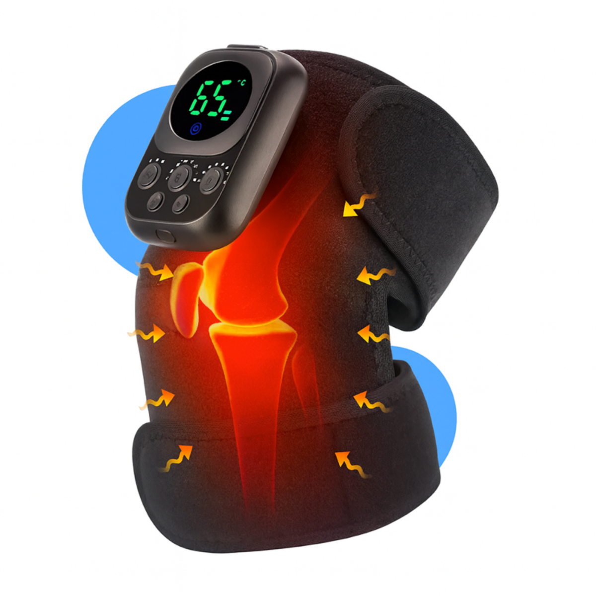 Rodillera Térmica Masaje EMS 60 °C – Batería de Larga Duración 5000 mAh