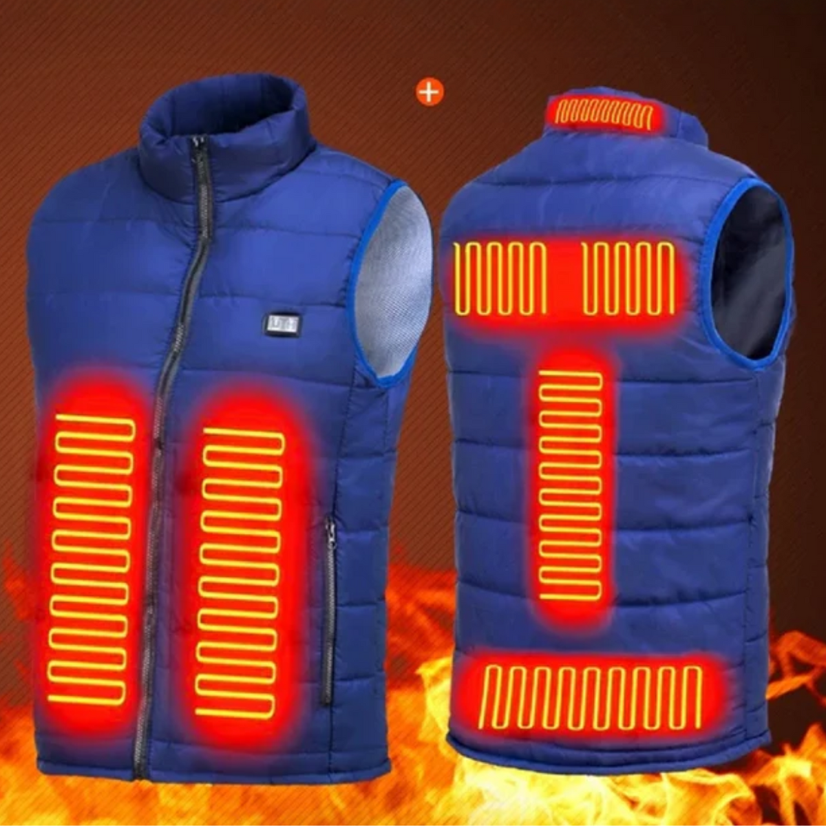 Gilet chauffant électrique isolant hiver