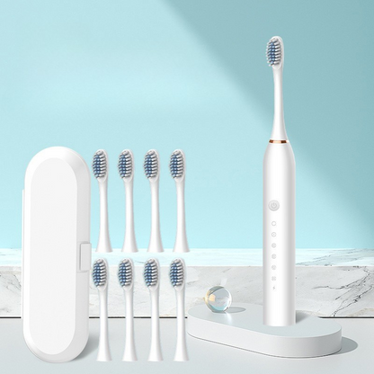 GlowSmile™ – Cepillo de Dientes Sónico Recargable con Múltiples Modos