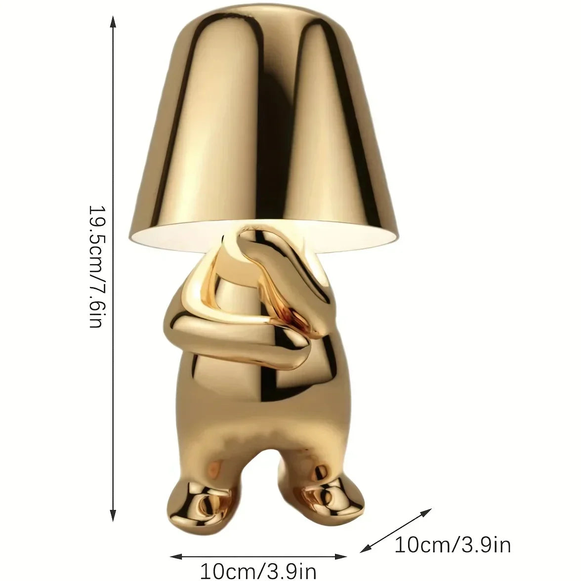Lámpara de Mesa Elegante en Oro